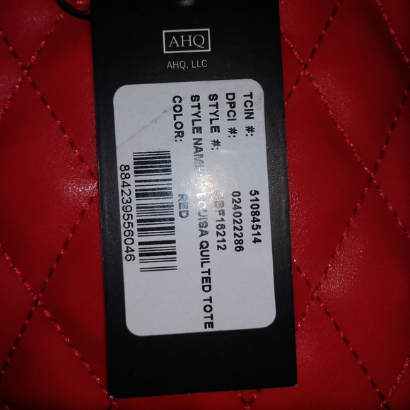 BORSANI FIRENZE BAG! Red Quilted!NWT! - Picture 4 of 7